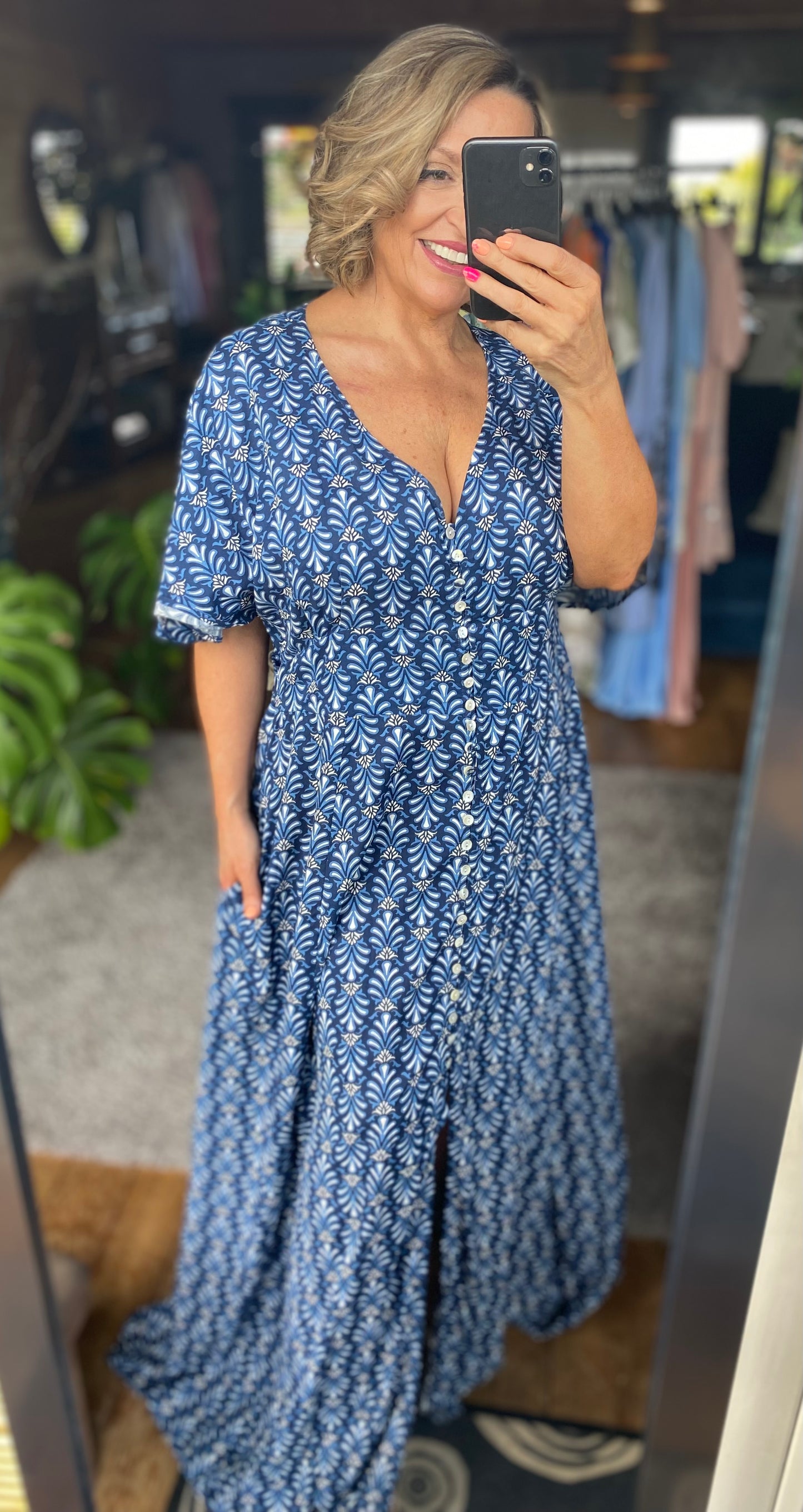 Curve Button-Through Dress