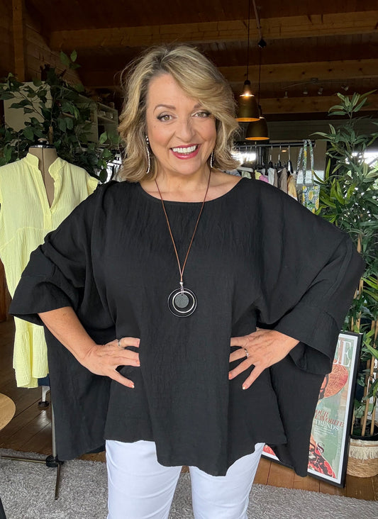 Christine Necklace Batwing Top