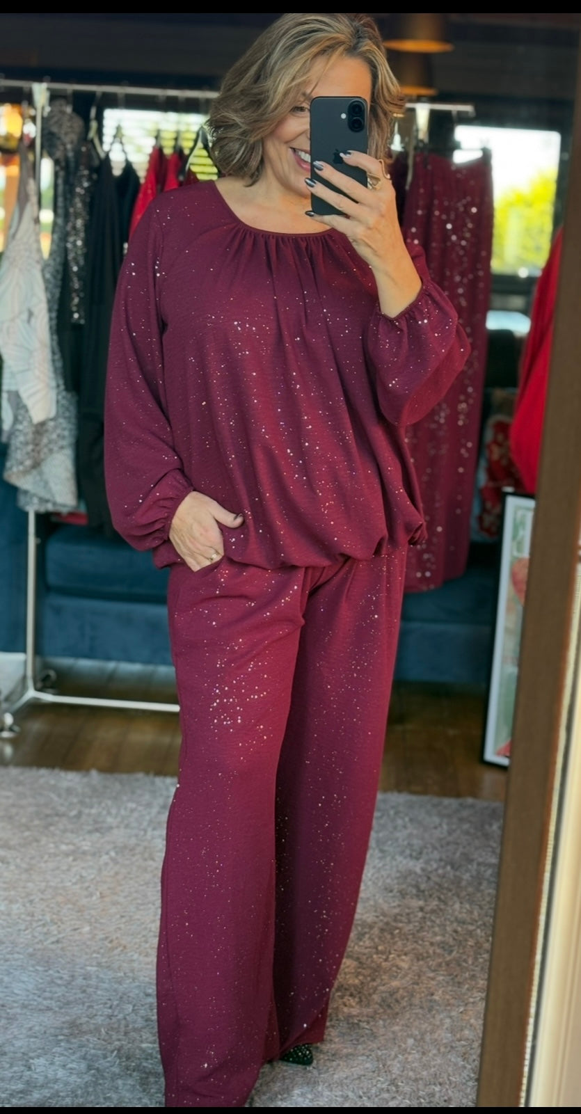 The Laura Glitter Wide Leg Trouser