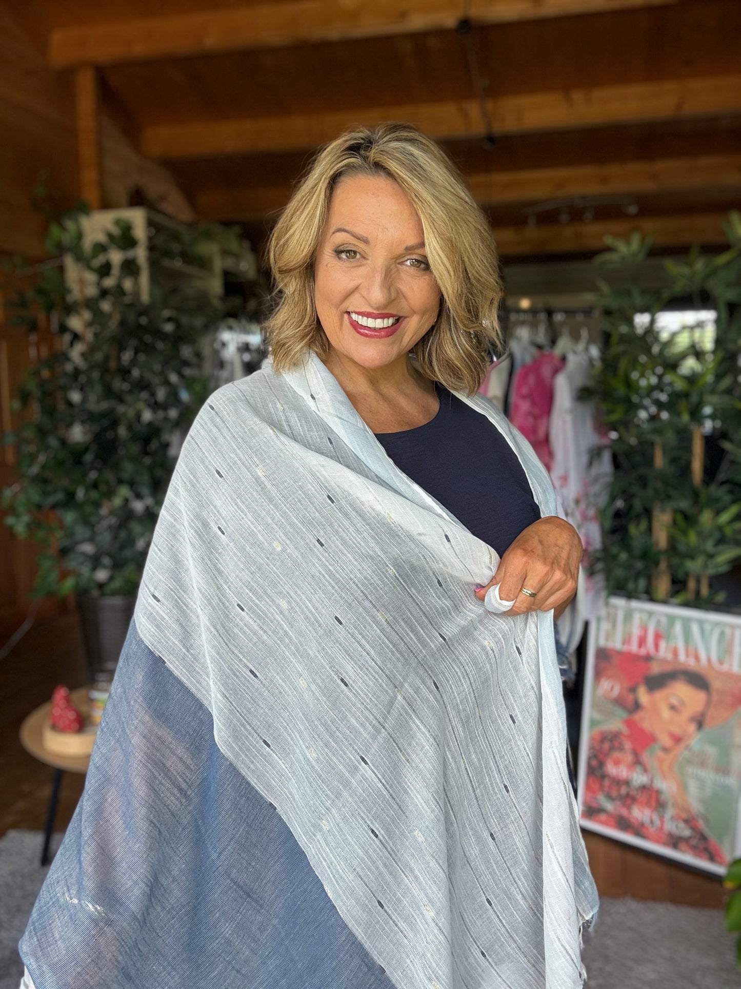 Blue sky light scarf
