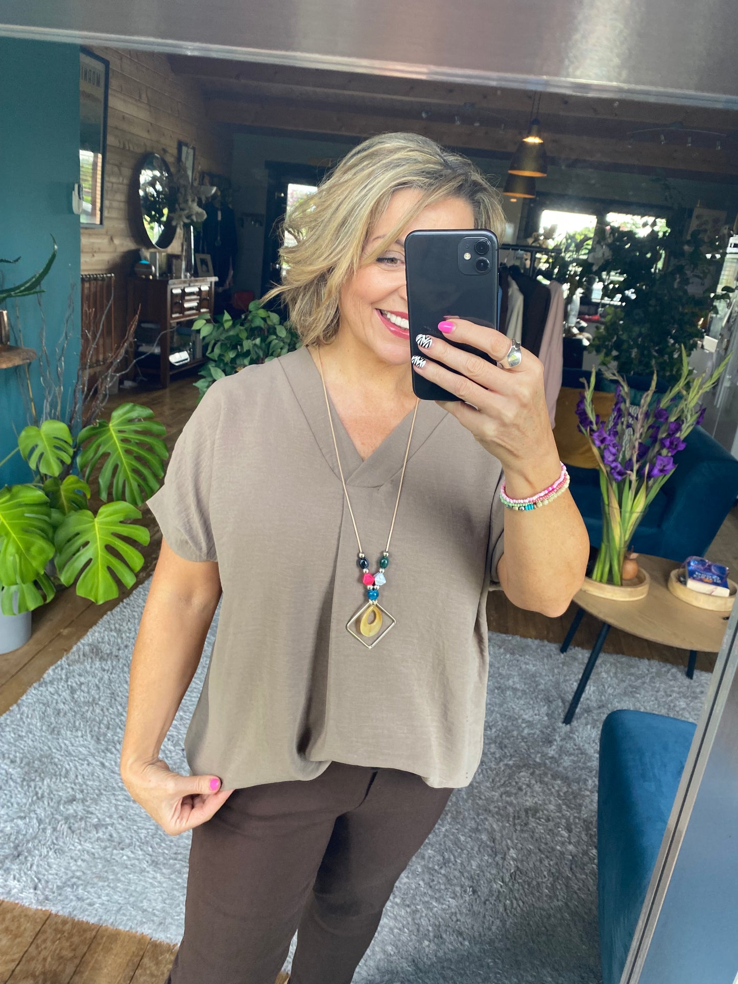 Floaty Top with Necklace