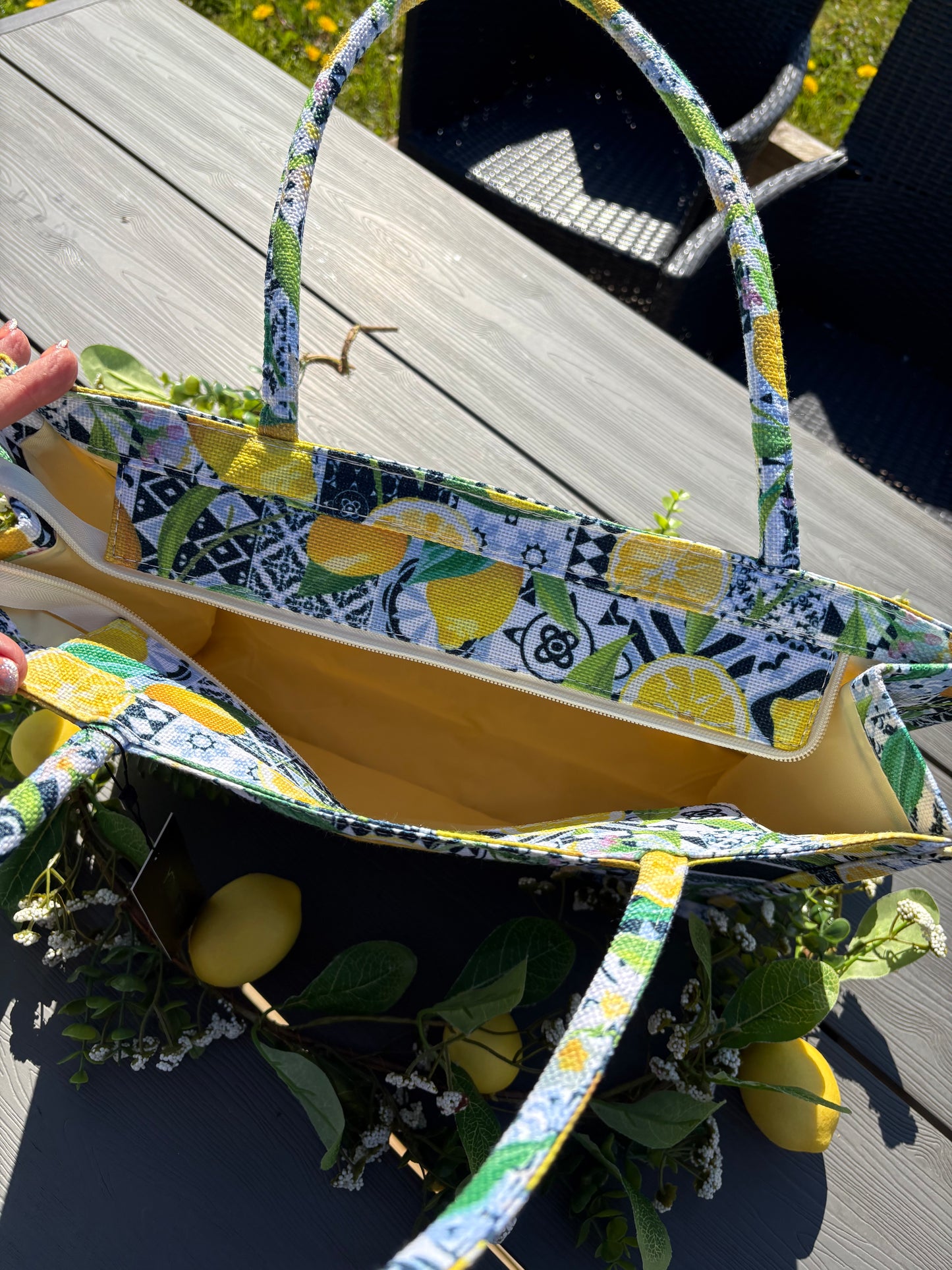 Lemon Summer Tote Bag