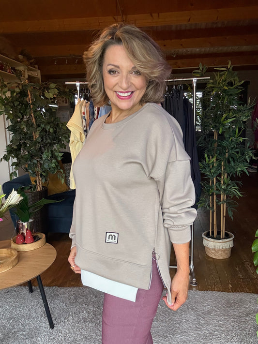 Ciara Sweater with side zip