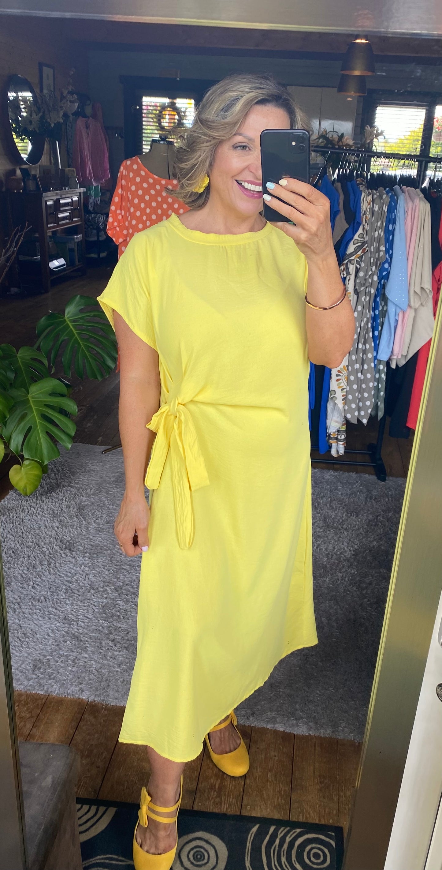 Tie front Midi dress