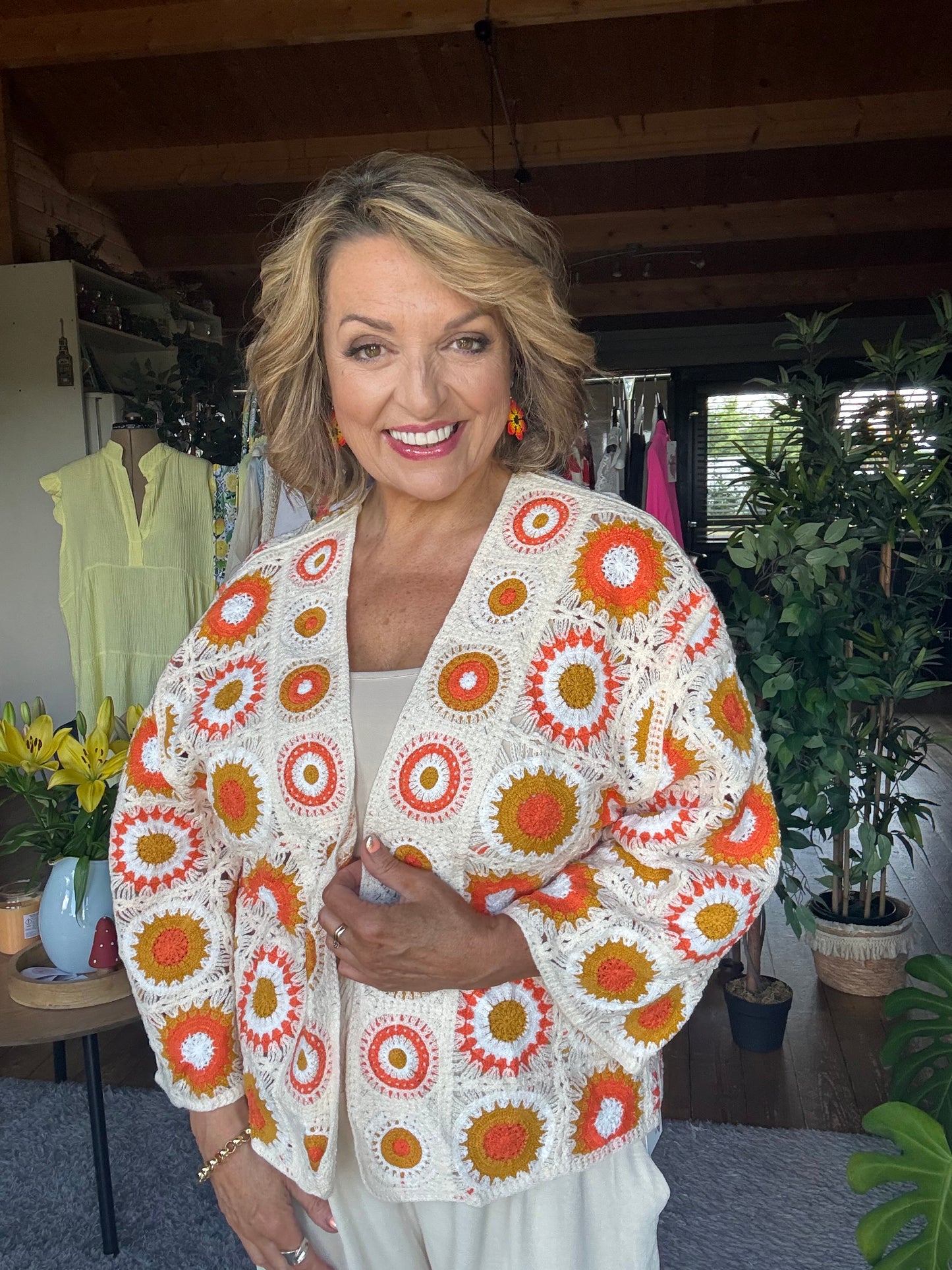 Kelsey Crochet Style Cardigan