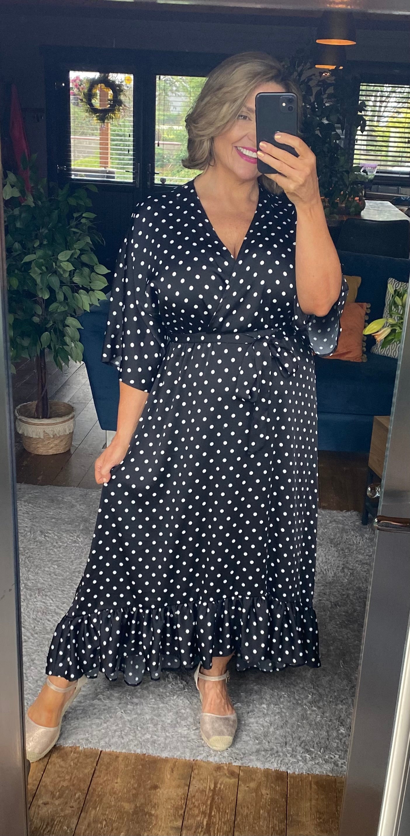 Black Polka Dot Dress