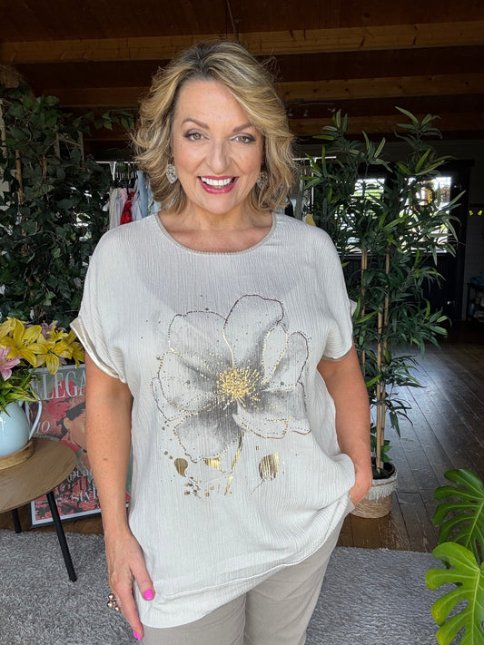 Brenda crinkle Top