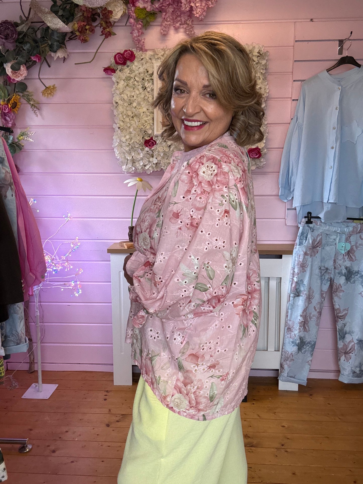 🌸Spring Bloom Embroidered Cotton Blouse