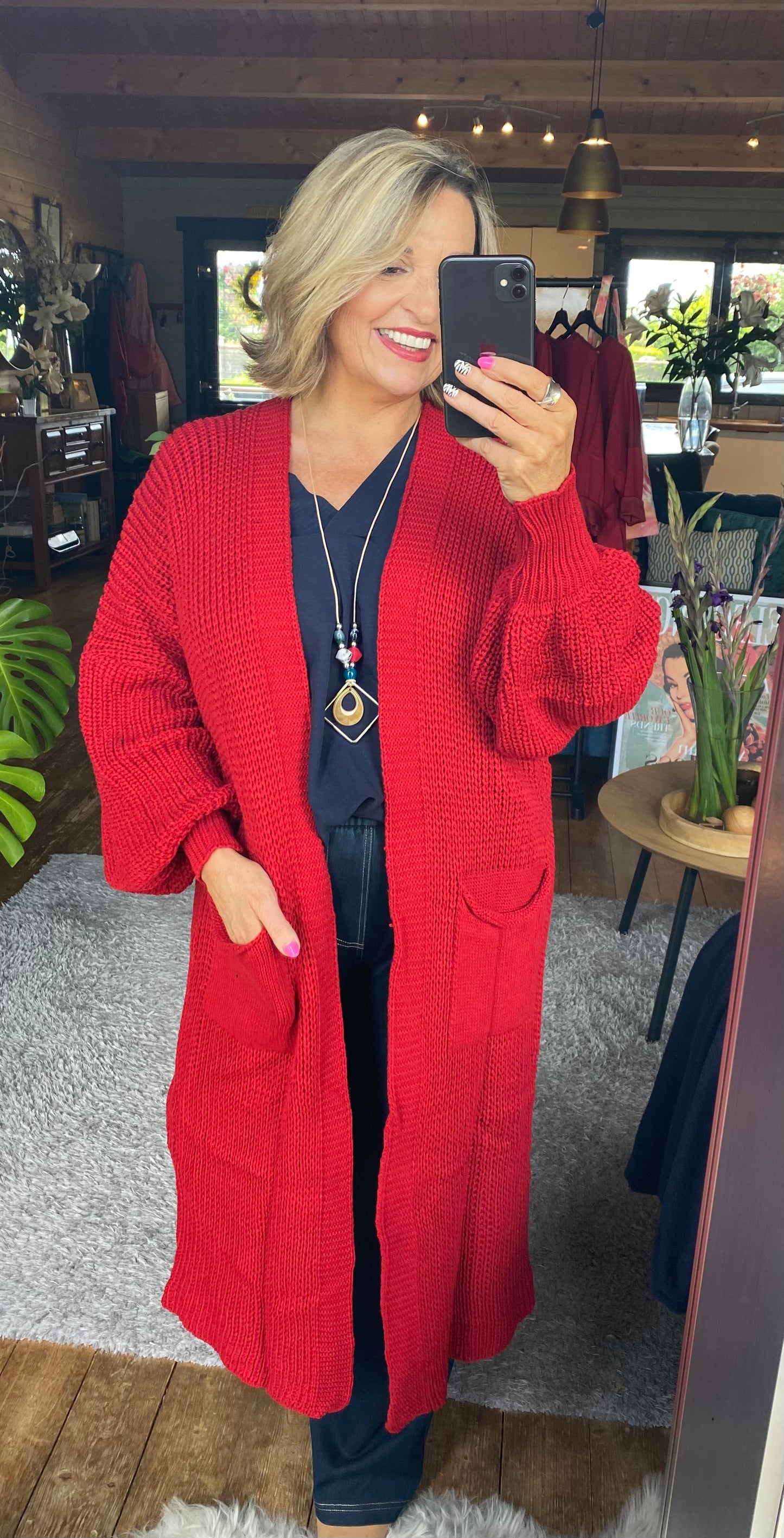 Knitted Long Cardigan