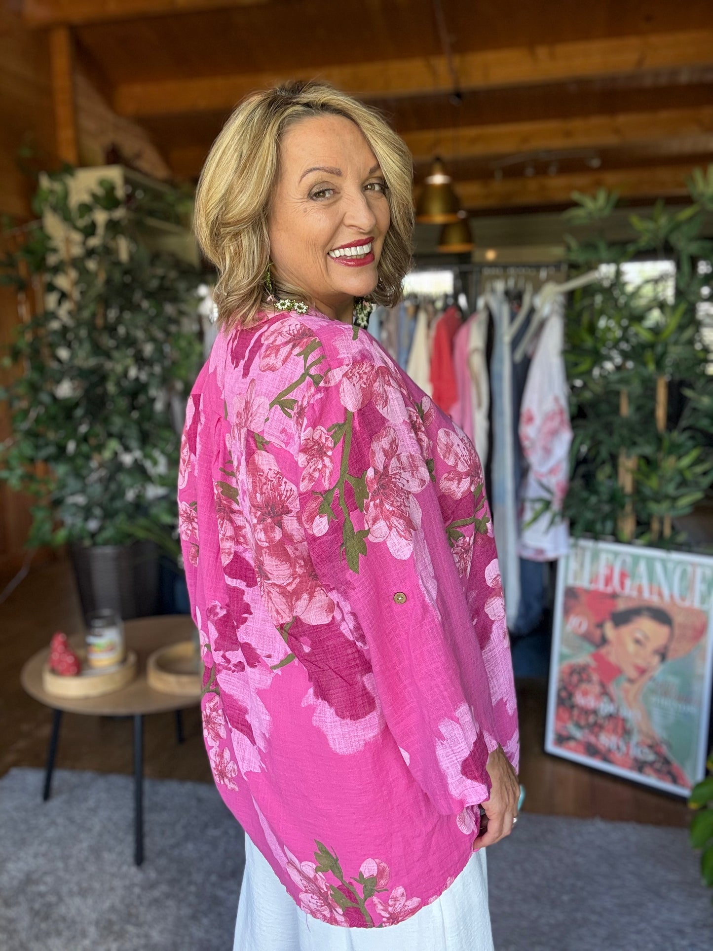 Claire Daisy sequin pocket Blouse