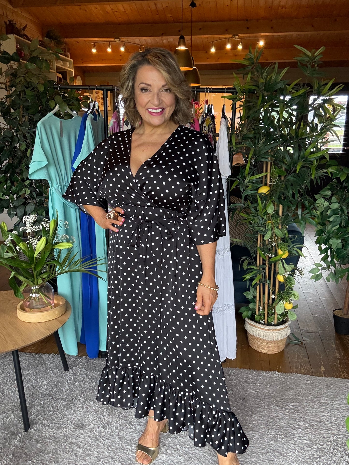 Black & White Polka dot dress