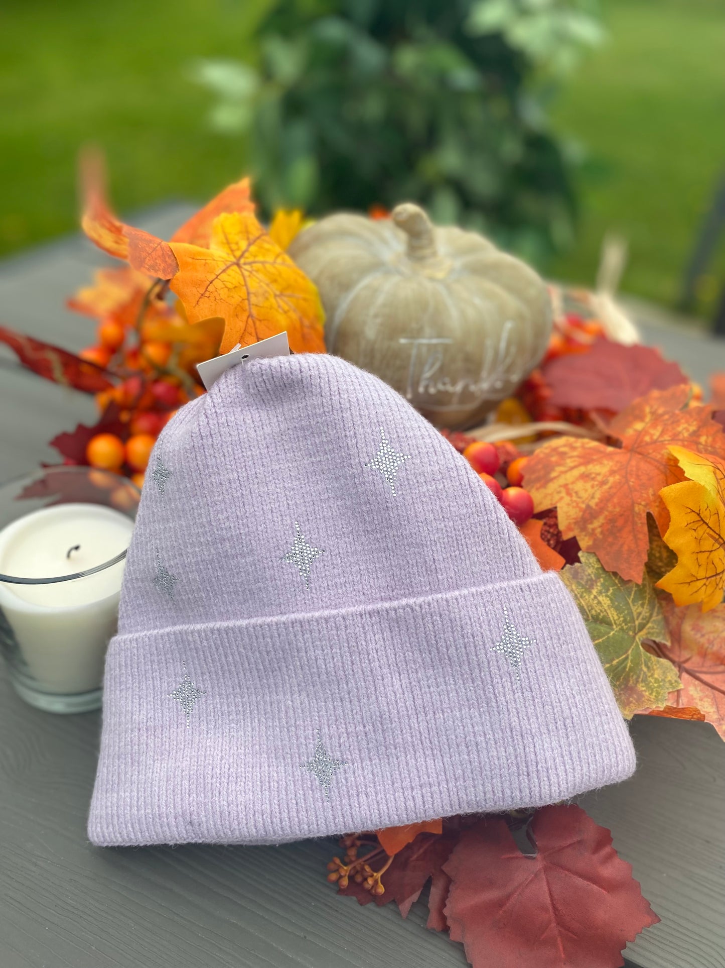 Cosy Silver Star Hat