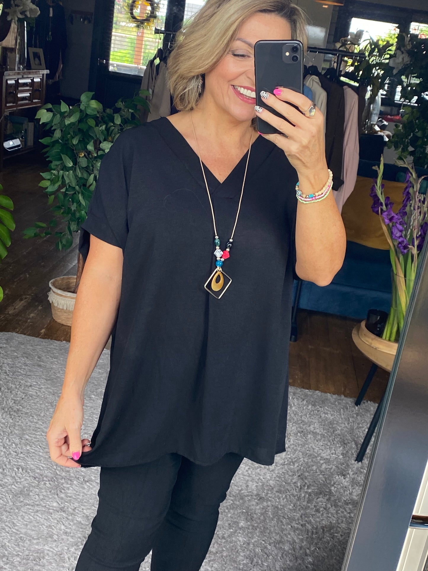 Floaty Top with Necklace