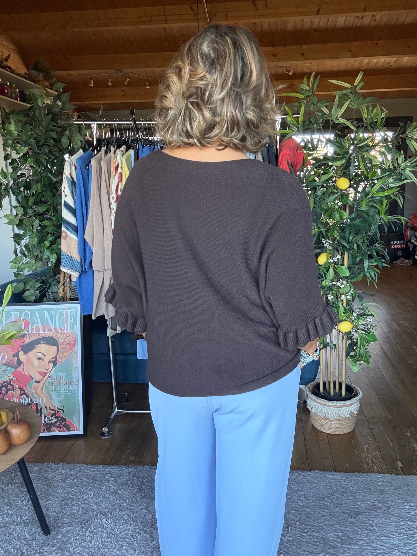 Rachel Ruffle Sleeve Top