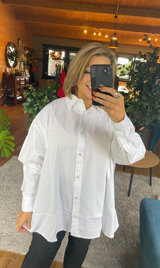 Oversized White Cotton Shop