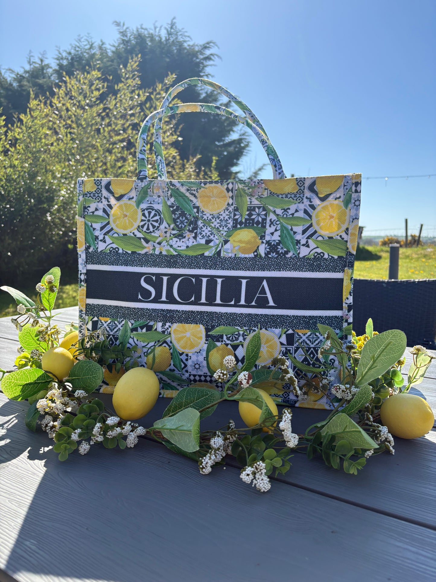 Lemon Summer Tote Bag