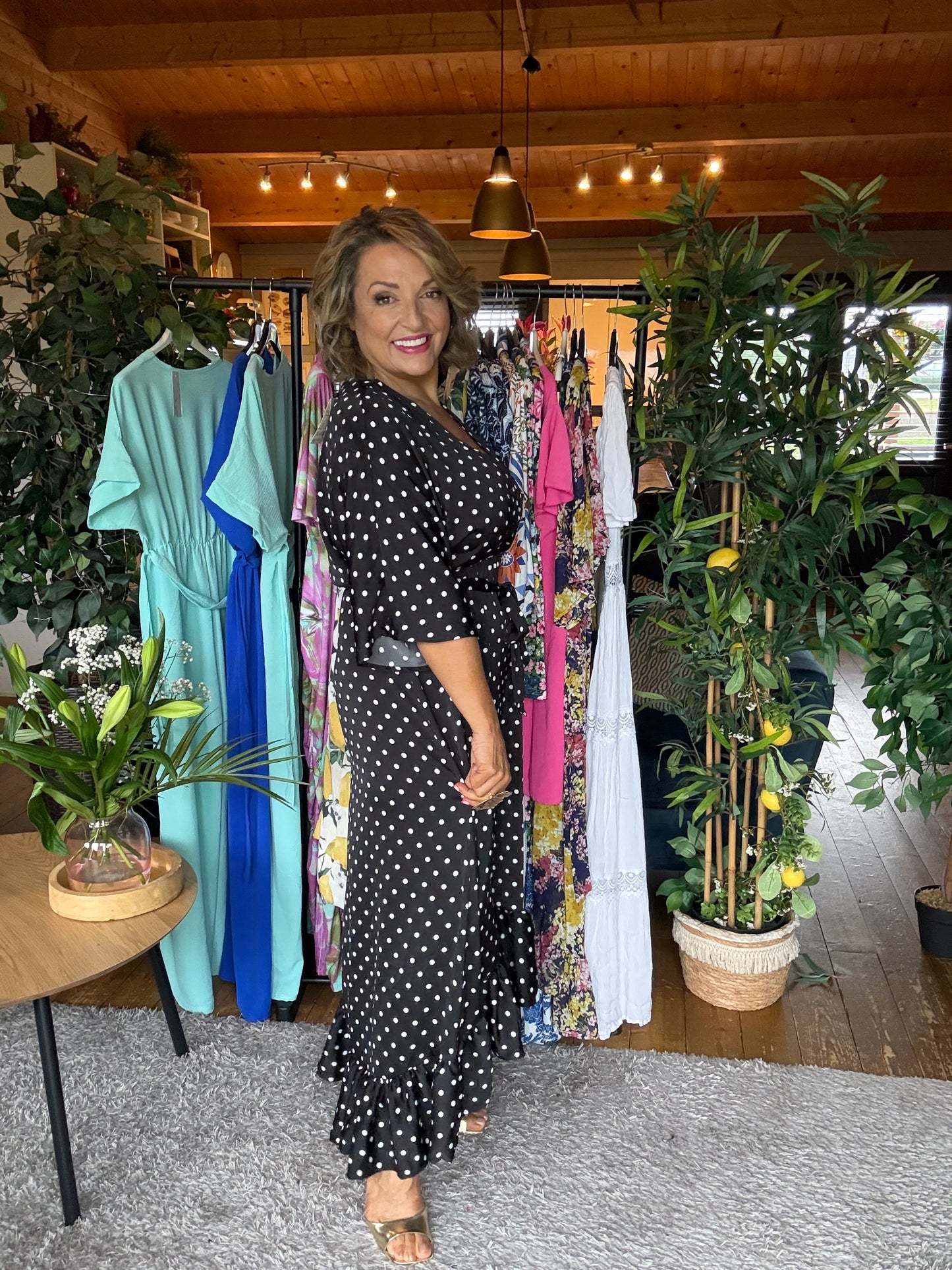 Black & White Polka dot dress