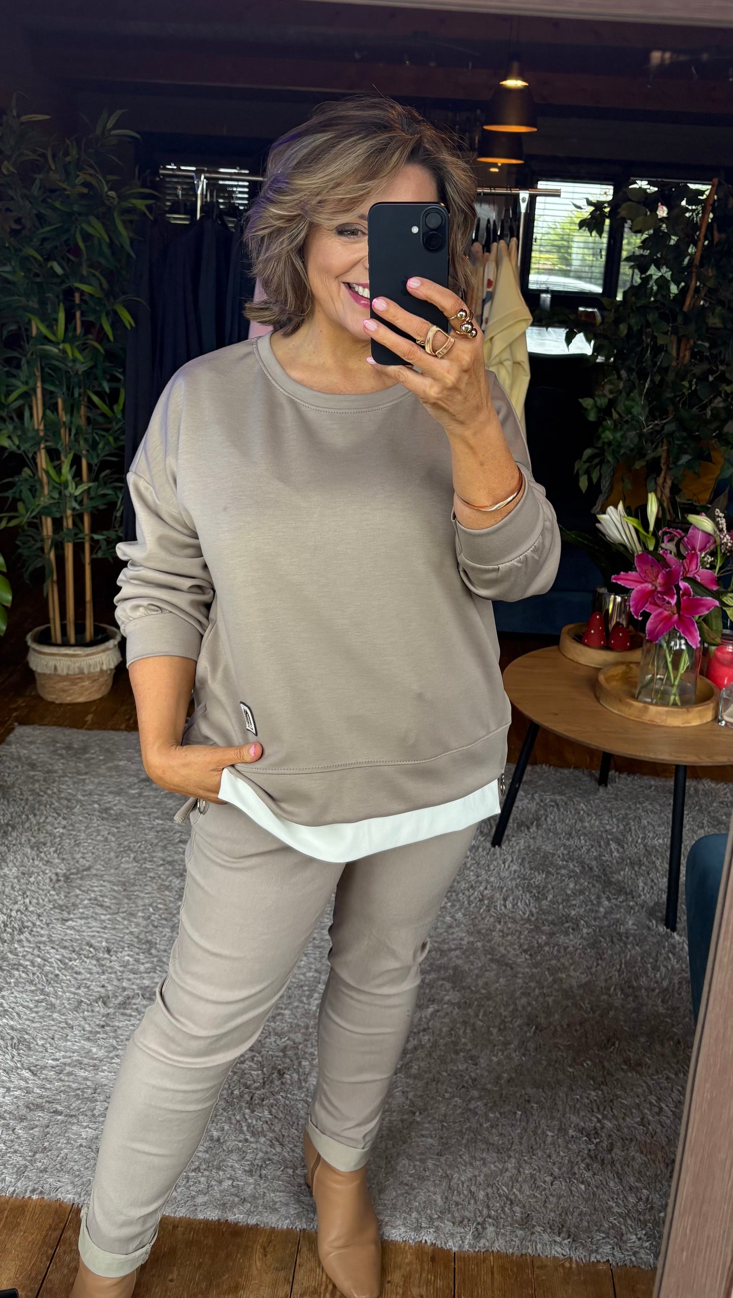 Ciara Sweater with side zip