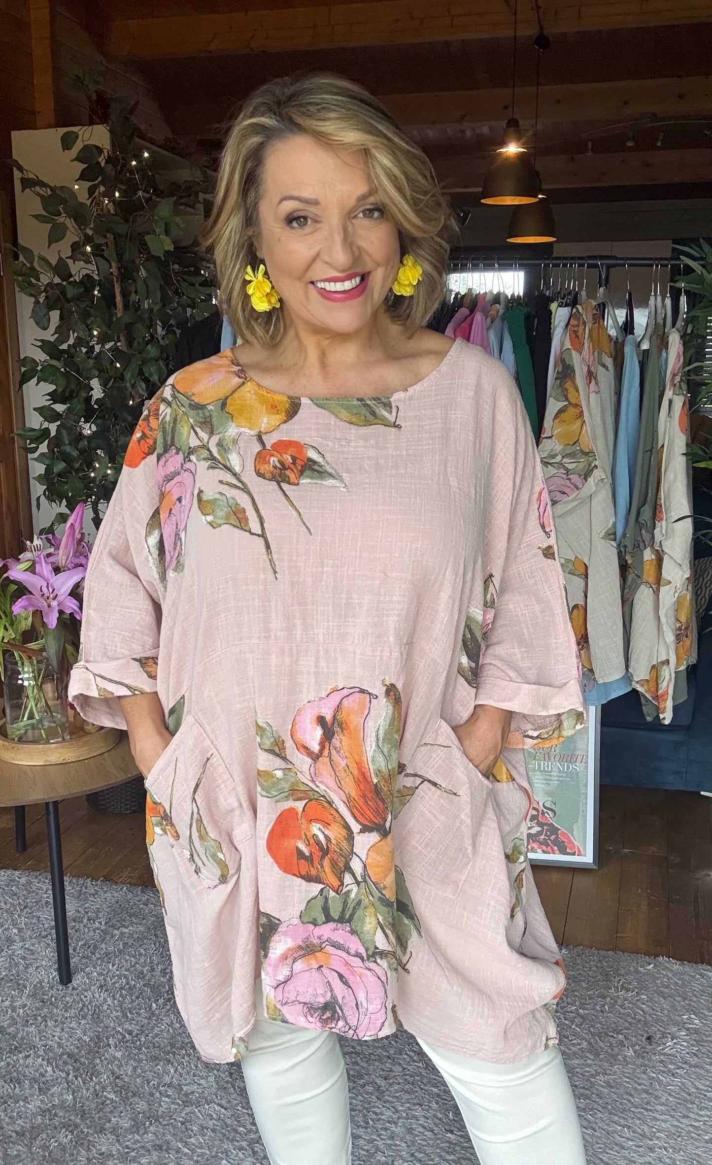 Pocket Bloom Cotton Top