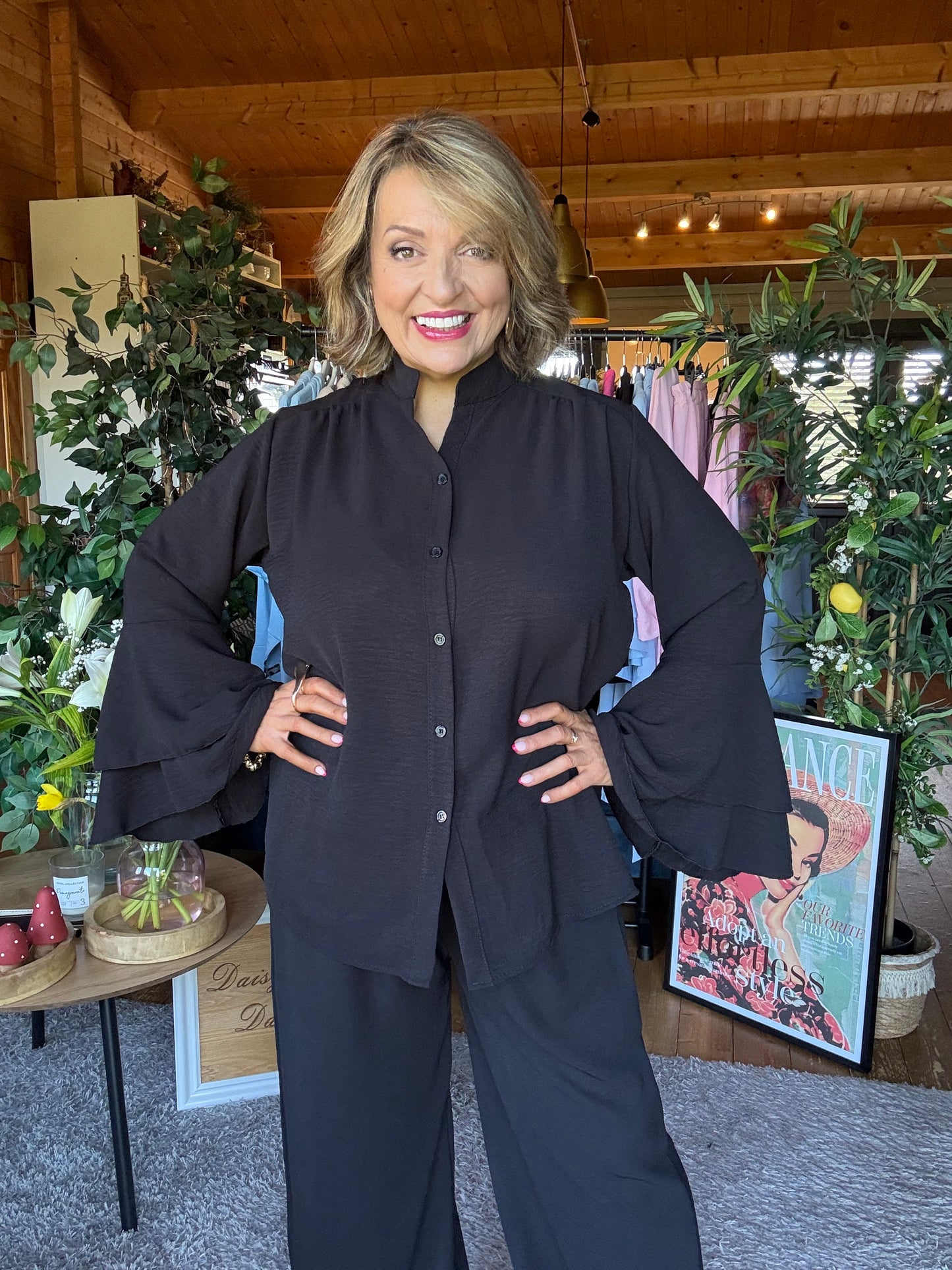 Tina Tiered sleeve blouse