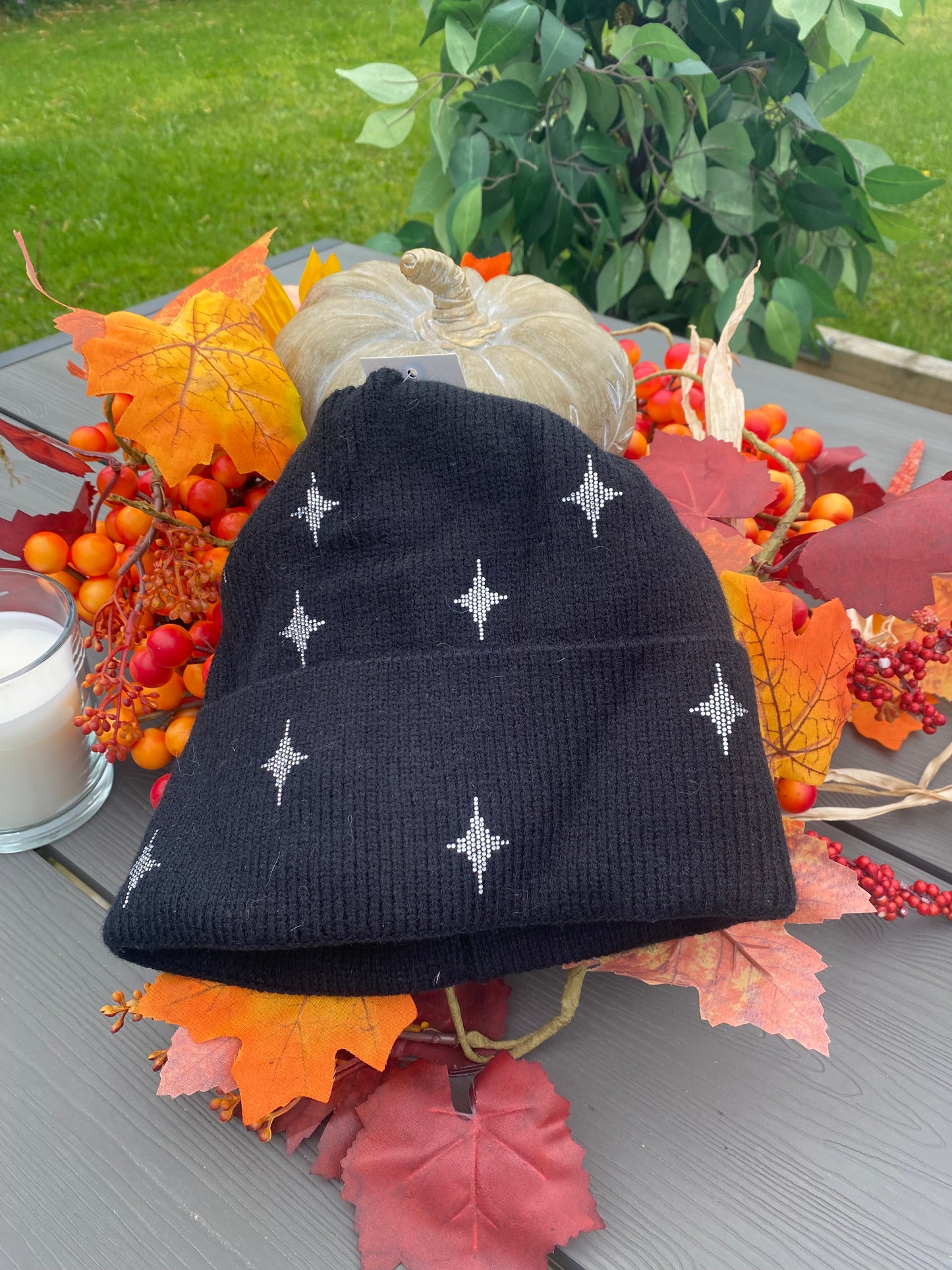 Cosy Silver Star Hat