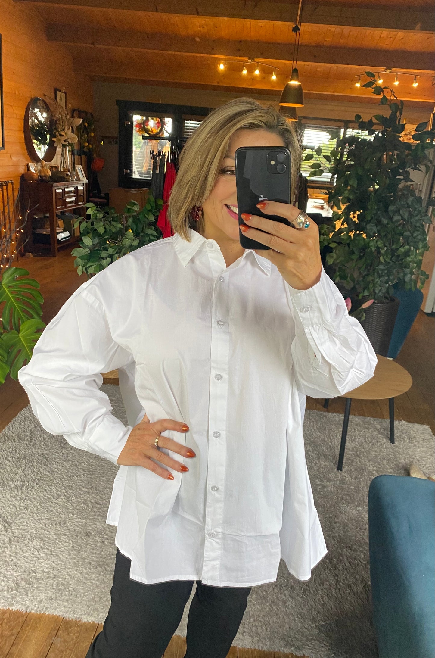 Oversized White Cotton Shop