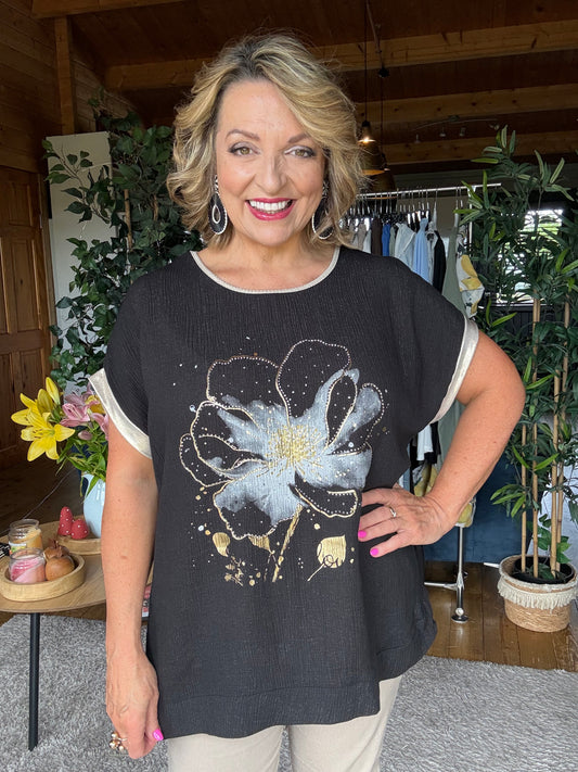 Brenda crinkle Top