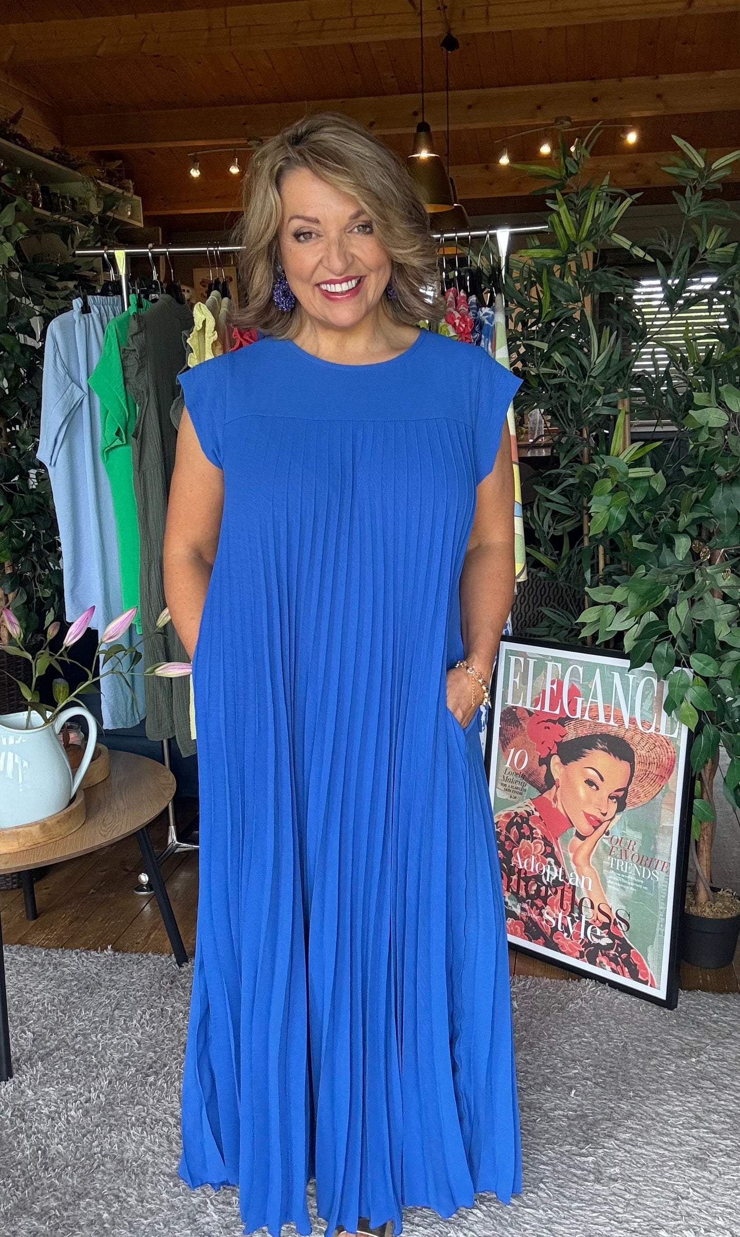 Shauna Pleated Maxi Dress