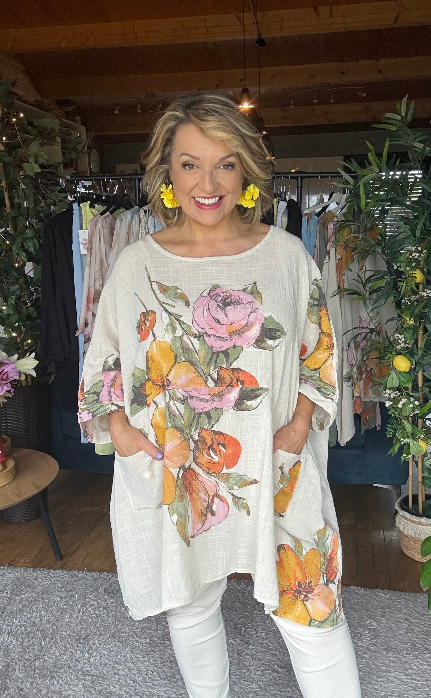 Pocket Bloom Cotton Top