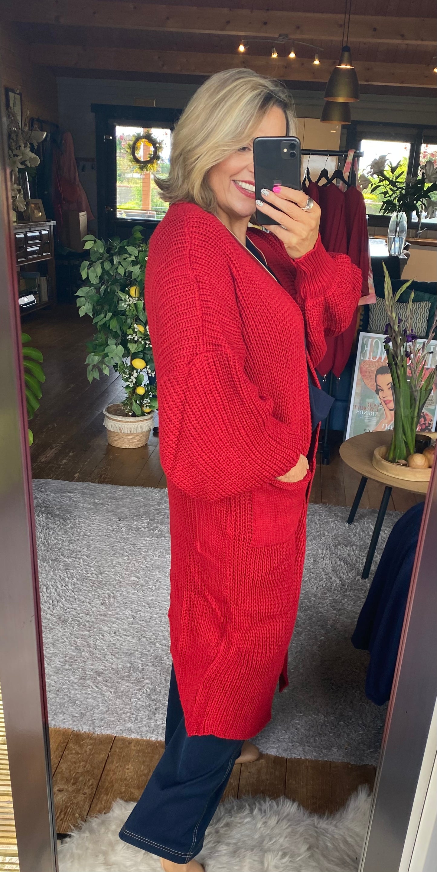 Knitted Long Cardigan