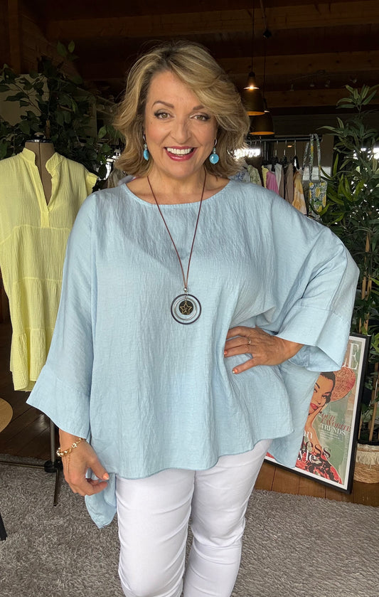 Christine Necklace Batwing Top