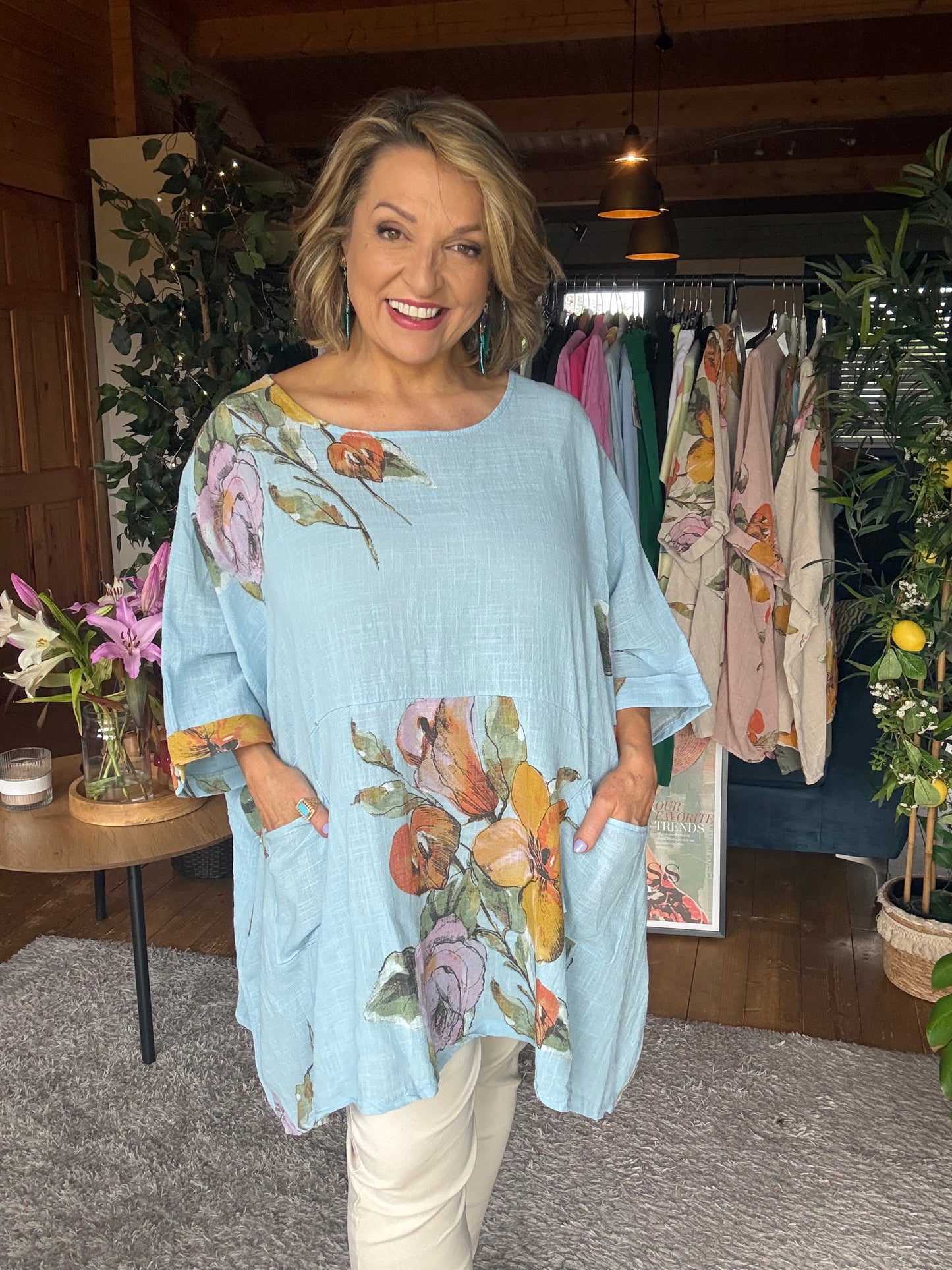 Pocket Bloom Cotton Top