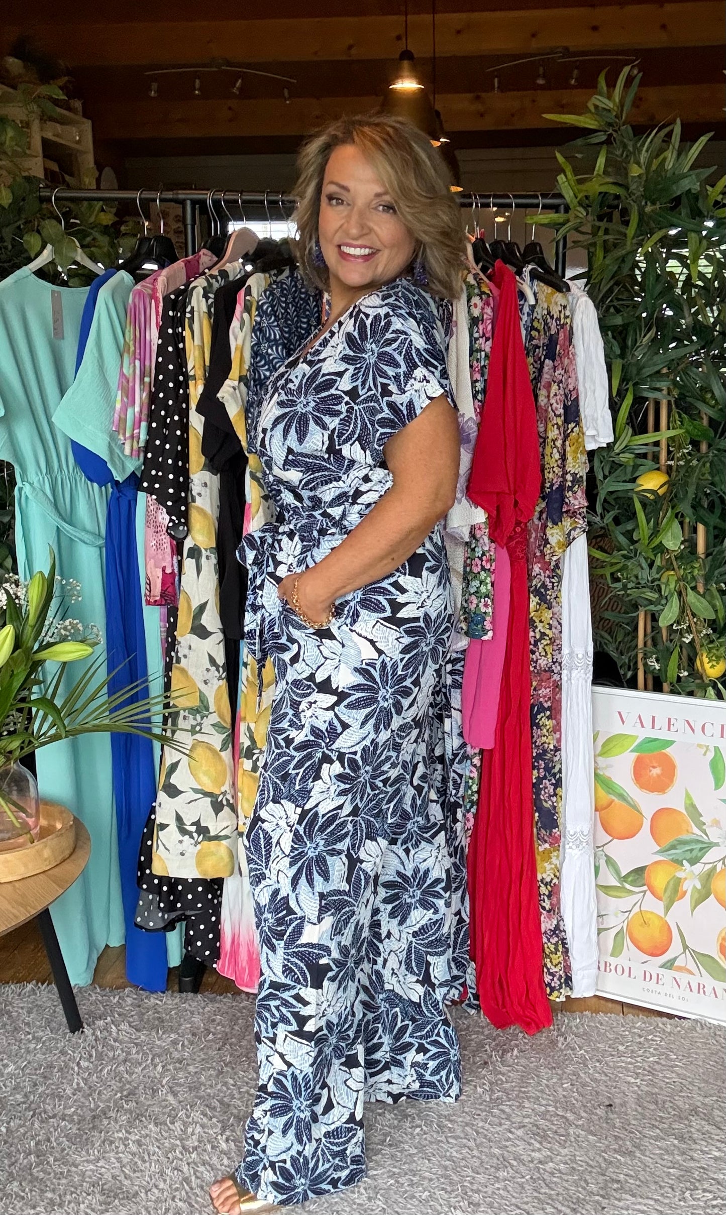 Tropical Print Jumpsuit