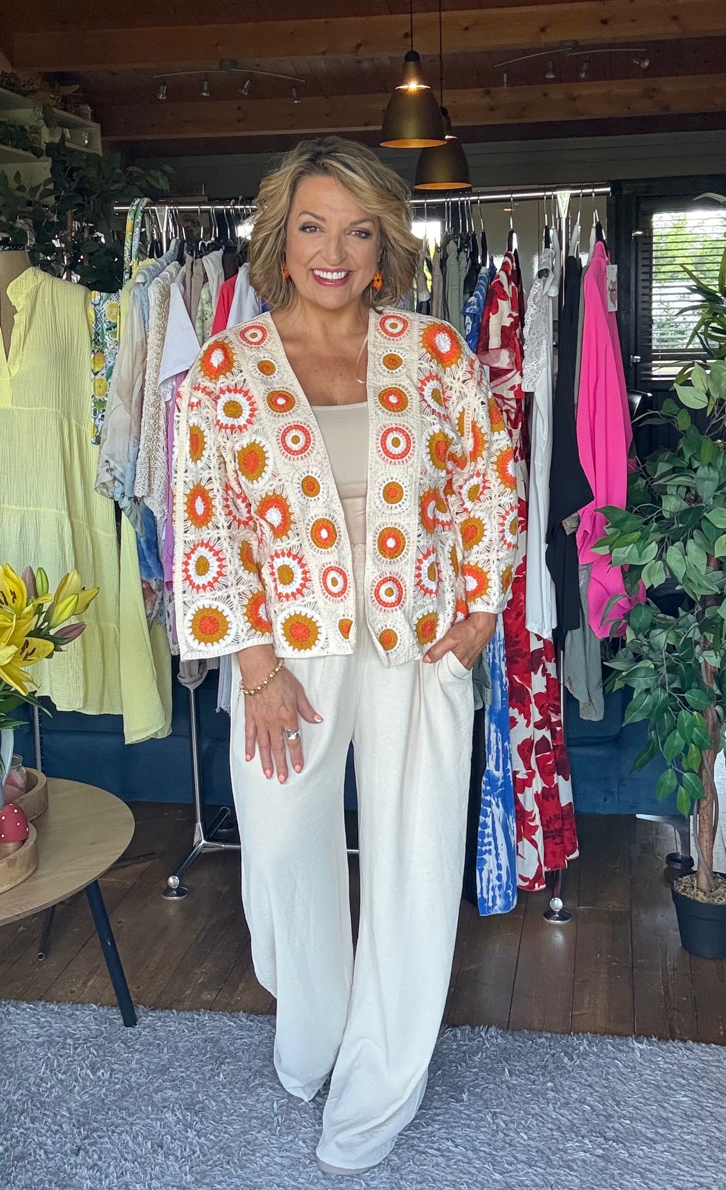 Kelsey Crochet Style Cardigan