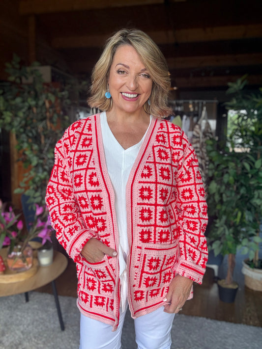 Sarah Crochet style Cardigan